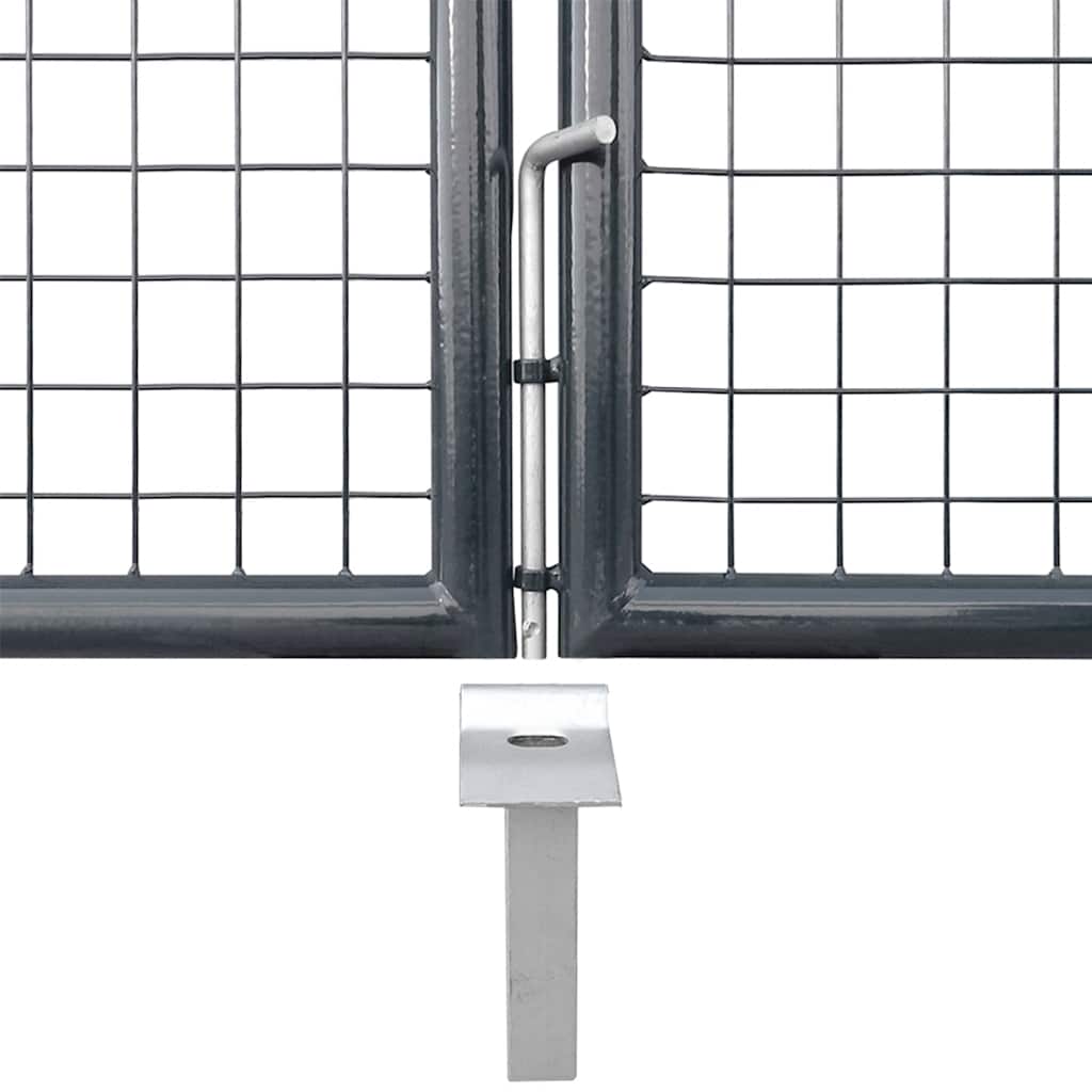 Hageport i netting antrasitt 300x125 cm galvanisert stål