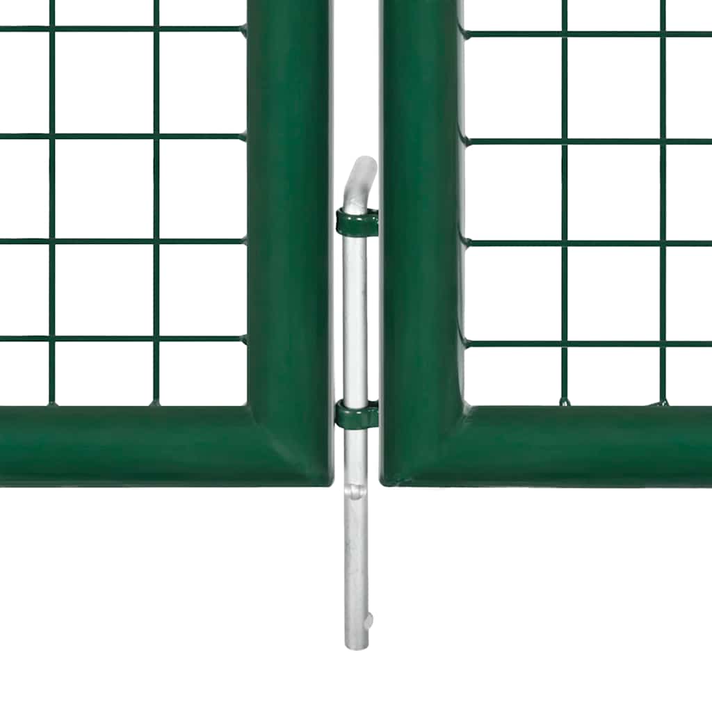 Hageport med netting grønn 500x125 cm galvanisert stål