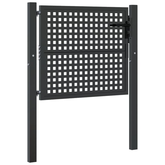Hageport antrasitt 100x75 cm stål