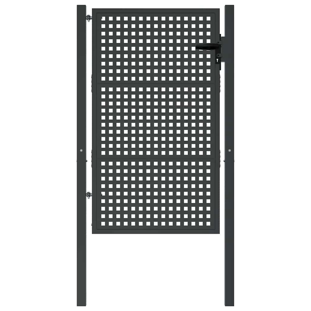 Hageport antrasitt 100x150 cm stål vidaXL