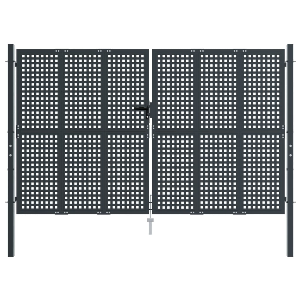 Hageport antrasitt 300x175 cm stål
