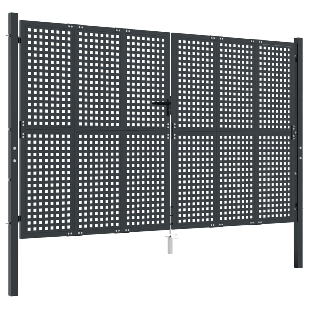 Hageport antrasitt 300x200 cm stål