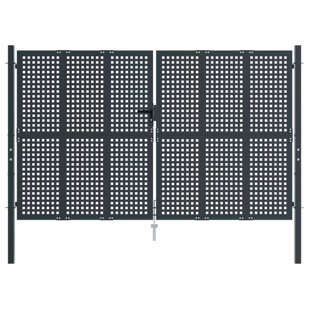 Hageport antrasitt 300x200 cm stål