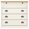 Kommode VIGO hvit 80x40x76 cm heltre furu