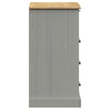 Kommode VIGO grå 80x40x76 cm heltre furu