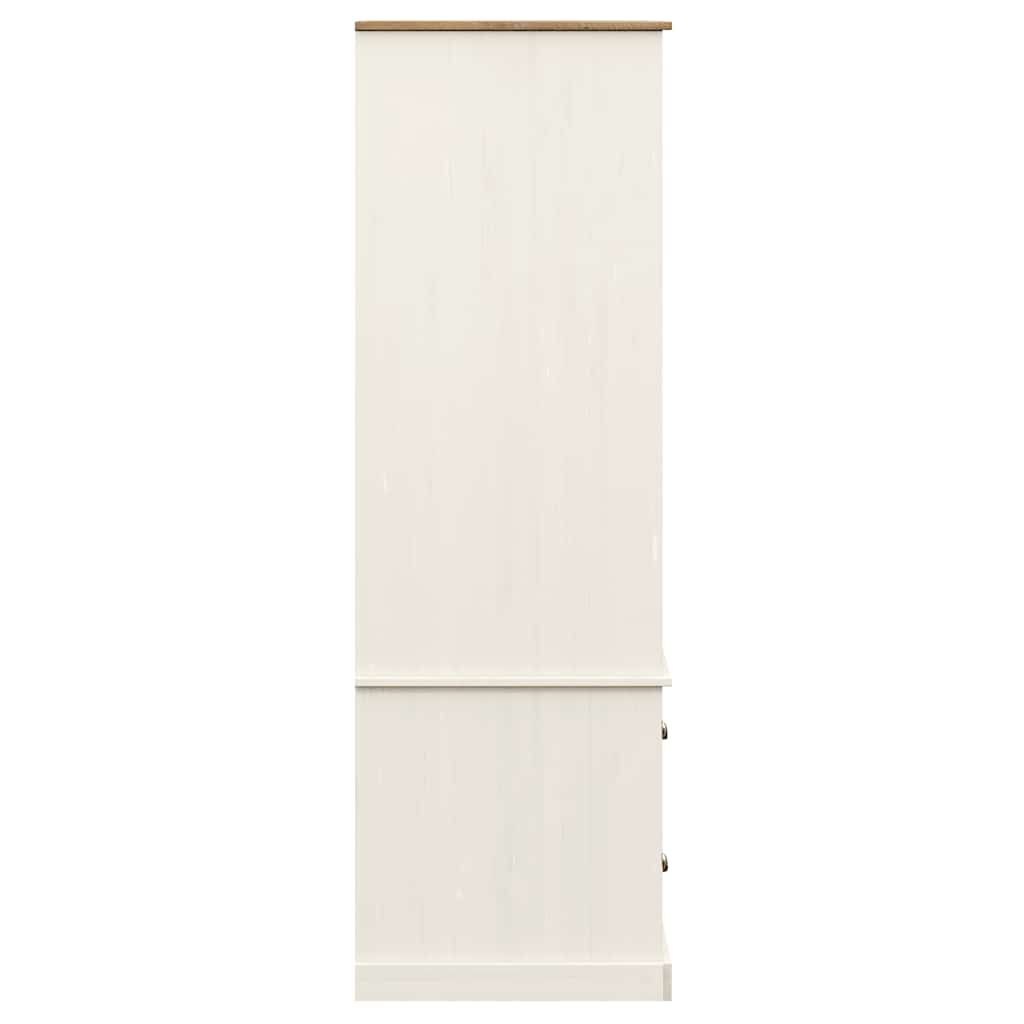 Garderobe VIGO hvit 90x55x170 cm heltre furu