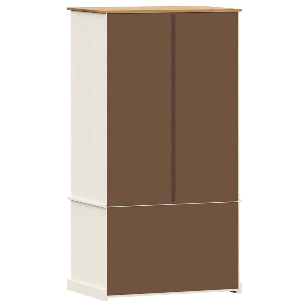 Garderobe VIGO hvit 90x55x170 cm heltre furu