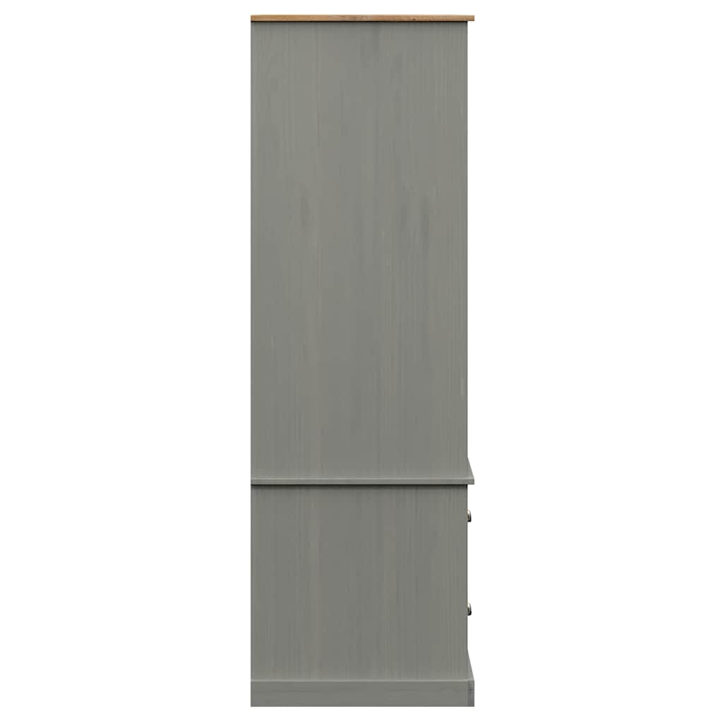 Garderobe VIGO grå 90x55x170 cm heltre furu