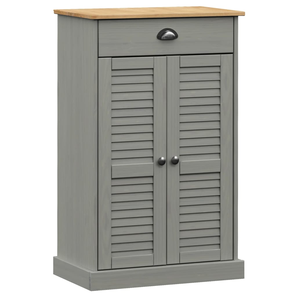 Skoskap VIGO grå 60x35x96 cm heltre furu