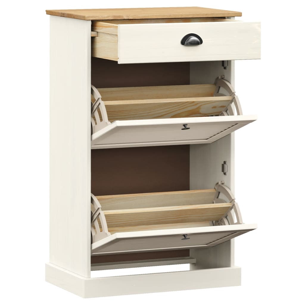 Skoskap VIGO 60x35x96 cm hvit heltre furu