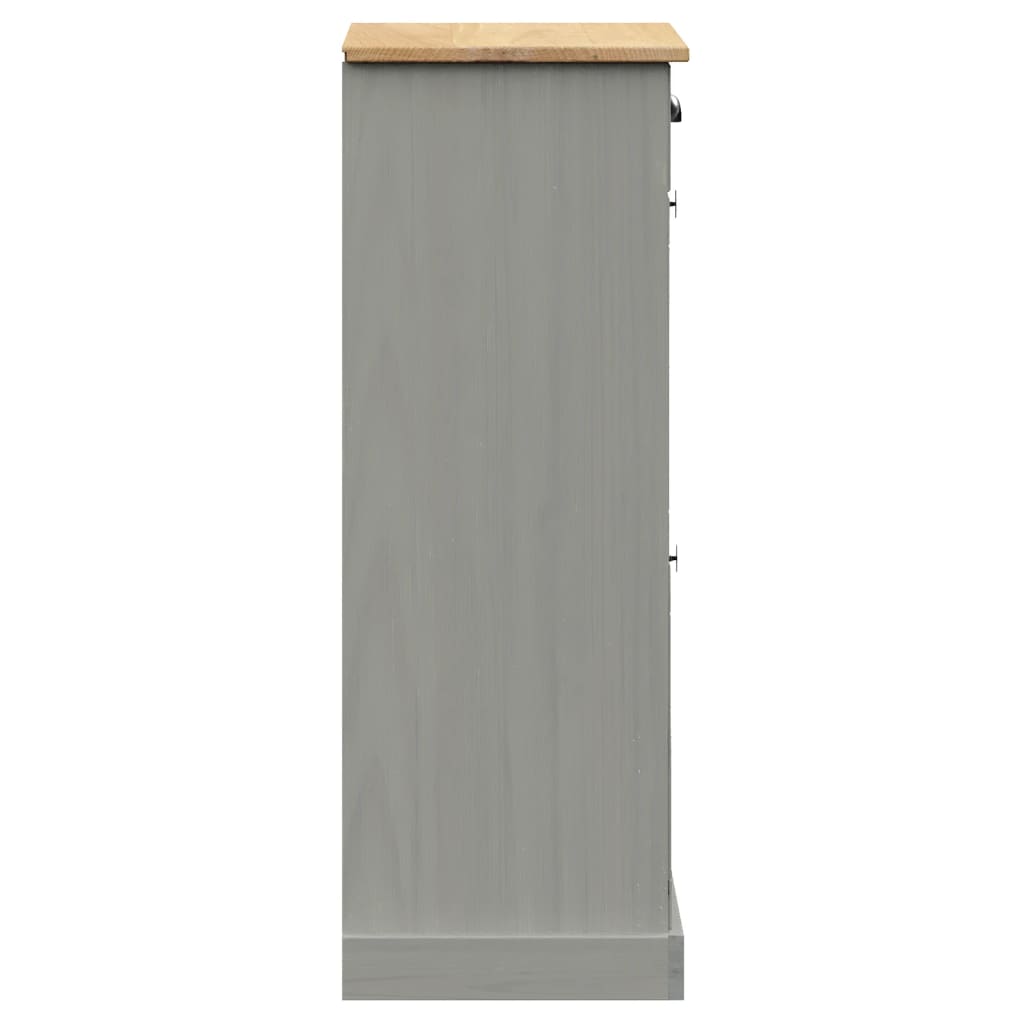 Skoskap VIGO 60x35x96 cm grå heltre furu