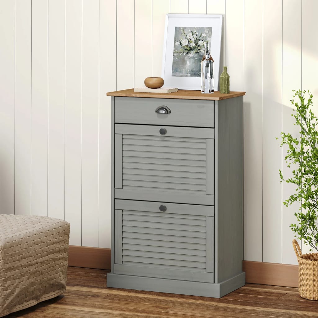 Skoskap VIGO 60x35x96 cm grå heltre furu