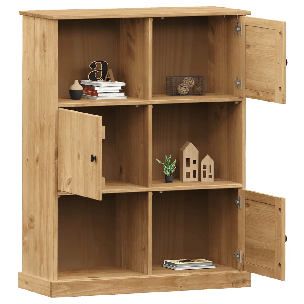 Bokhylle VIGO 90x35x114,5 cm heltre furu vidaXL