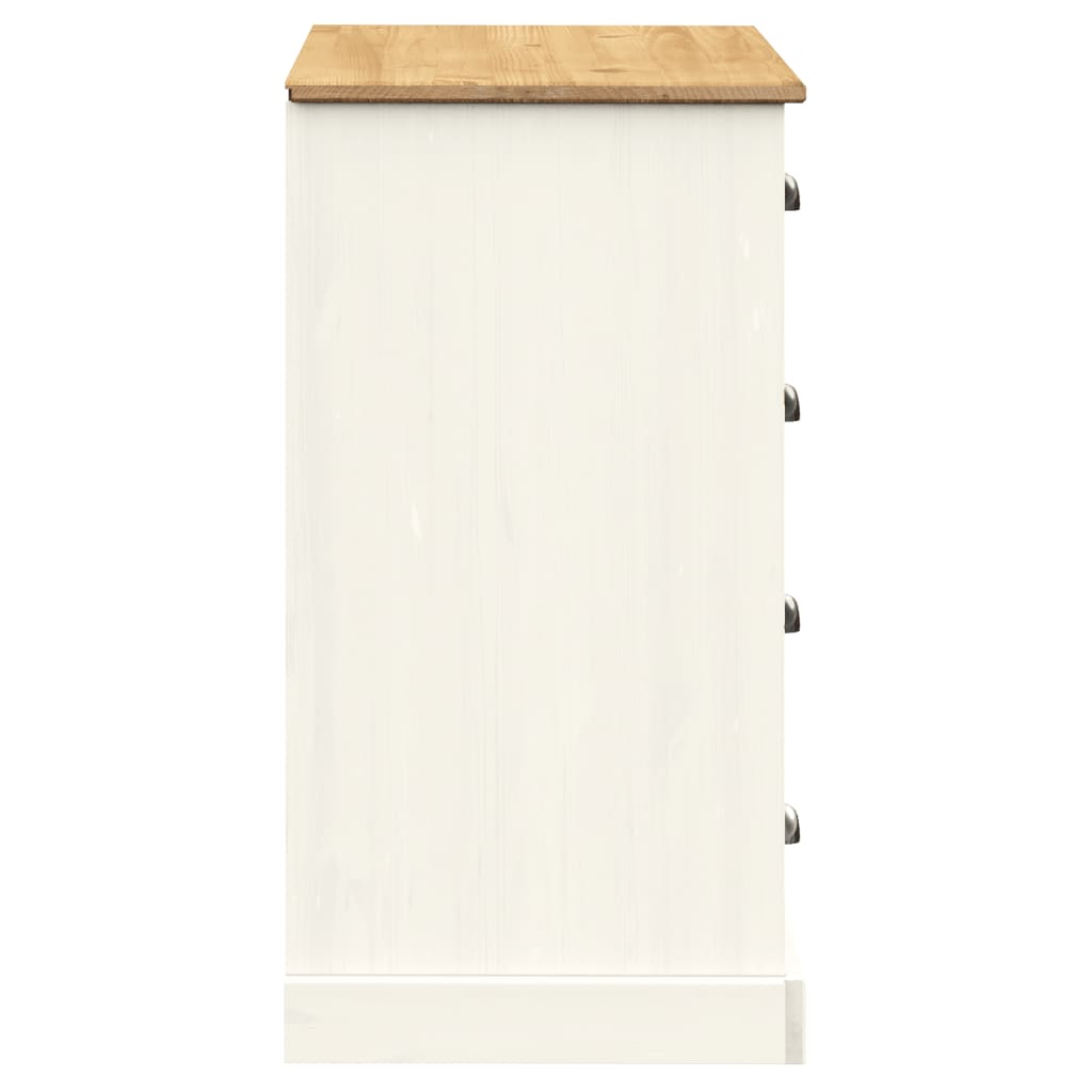 Skjenk med skuffer VIGO 113x40x75 cm heltre furu vidaXL