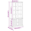 Vitrine VIGO 85x35x170 cm heltre furu