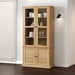 Vitrine VIGO 85x35x170 cm heltre furu vidaXL