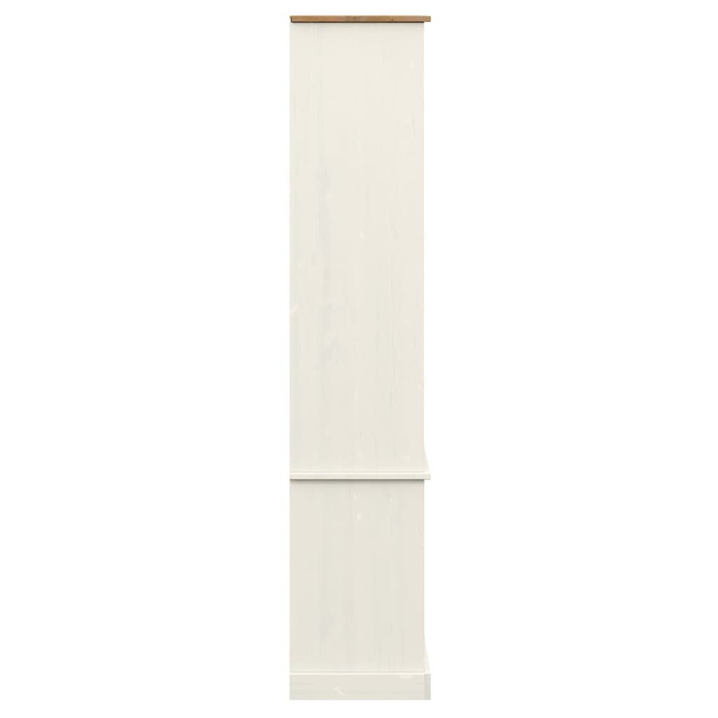 Vitrine VIGO hvit 85x35x170 cm heltre furu