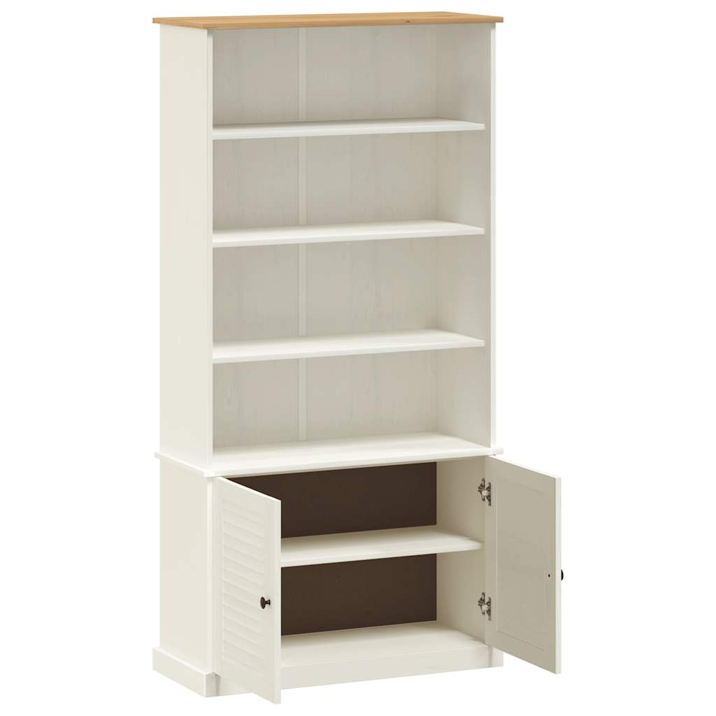 Bokhylle VIGO hvit 85x35x170 cm heltre furu