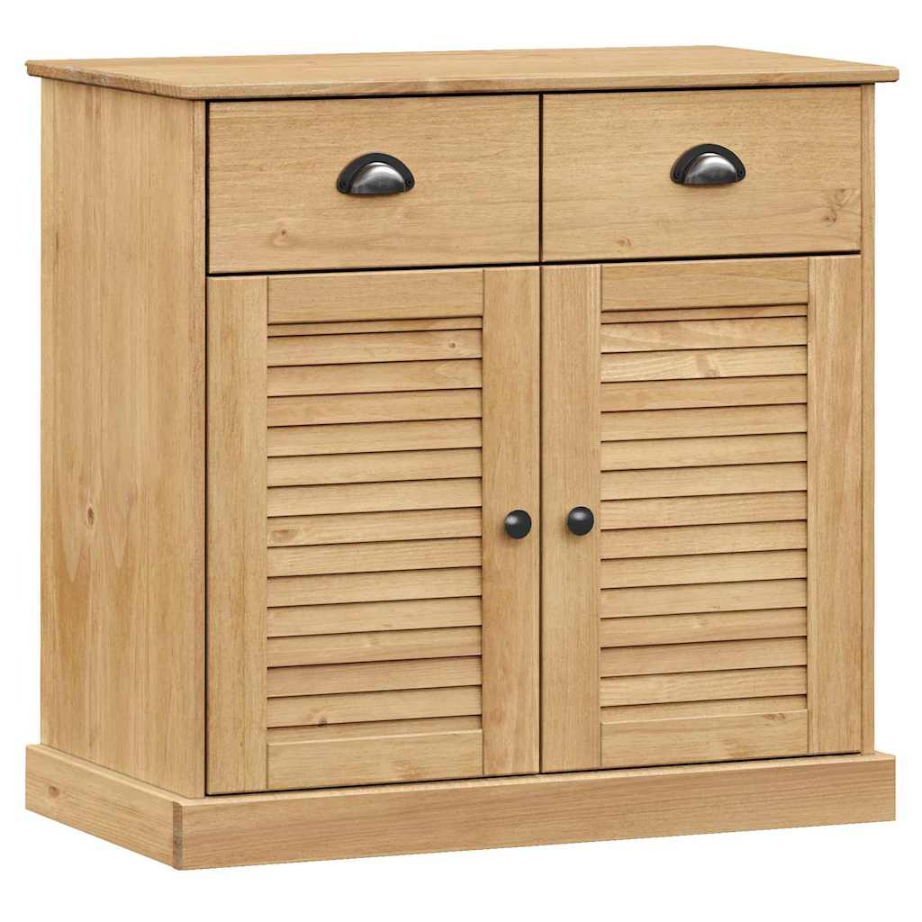 Skjenk med skuffer VIGO 78x40x75 cm heltre furu vidaXL