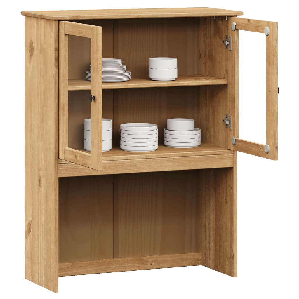 Topp til kommode VIGO 78x30x100 cm heltre furu vidaXL