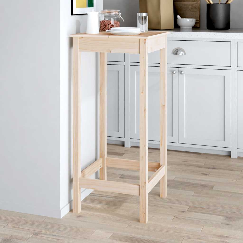 Barbord 50x50x110 cm heltre furu