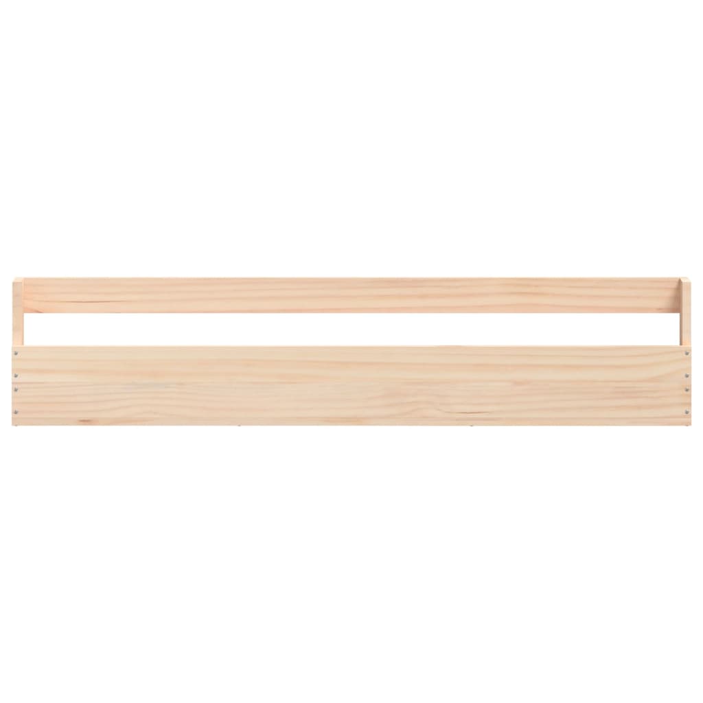 Veggmonterte skohyller 2 stk 110x9x23 cm heltre furu