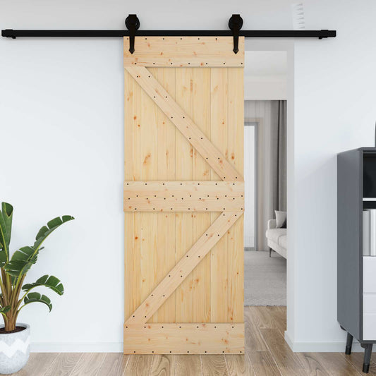 Dør NARVIK Naturlig 70 x 210 cm Massiv Furu Tre