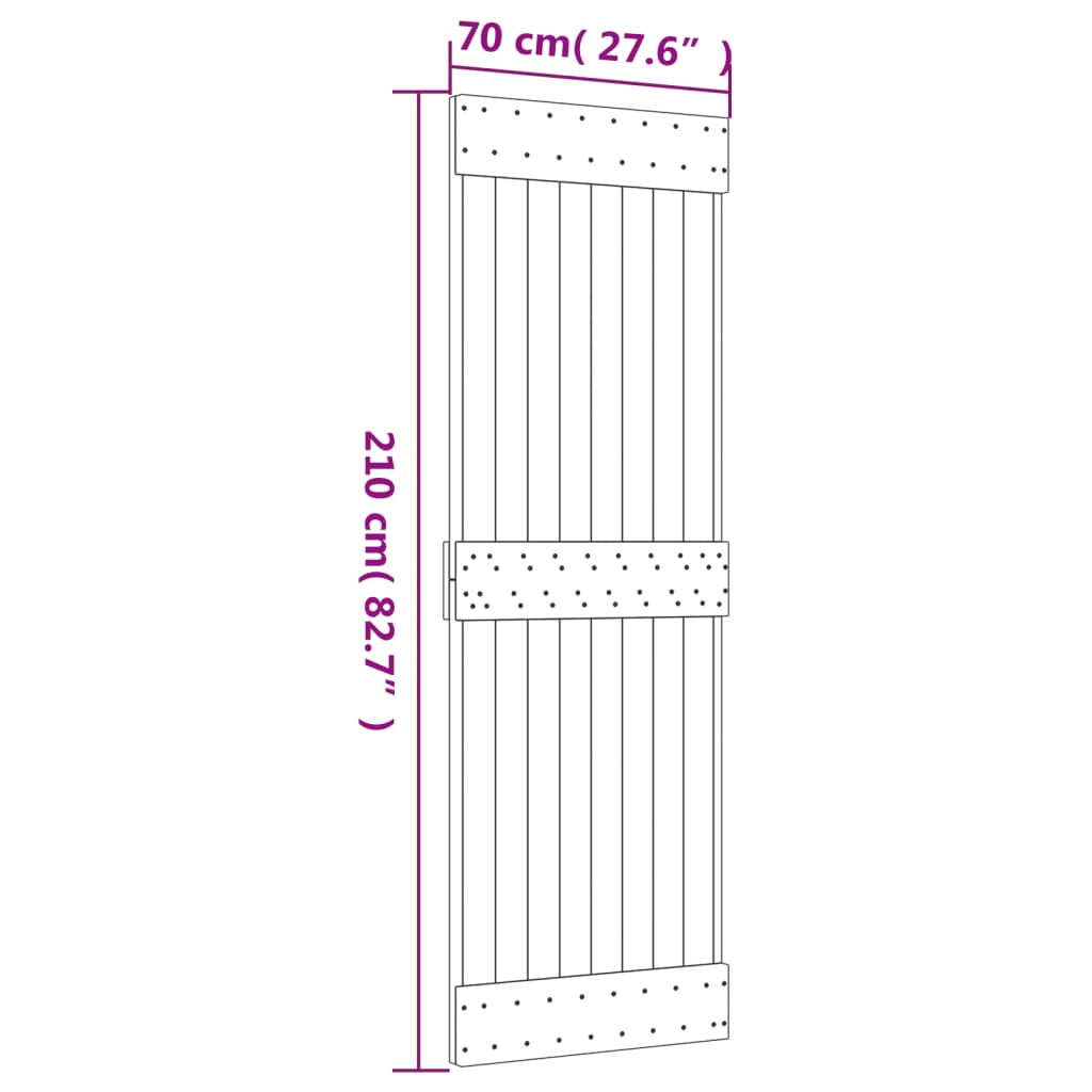 Dør NARVIK 70x210 cm heltre furu