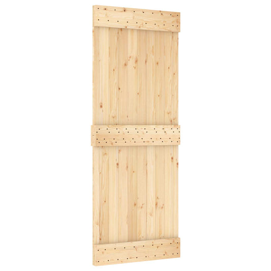 Dør NARVIK Naturlig 80 x 210 cm Massiv Furu Tre