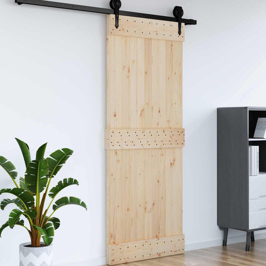Dør NARVIK Naturlig 90 x 210 cm Massiv Furu Tre