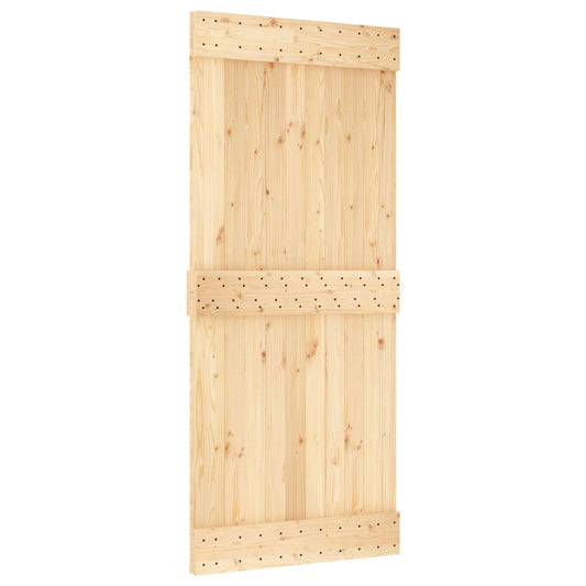 Dør NARVIK Naturlig 90 x 210 cm Massiv Furu Tre