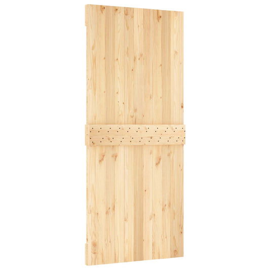 Dør NARVIK Naturlig 90 x 210 cm Massiv Furu Tre