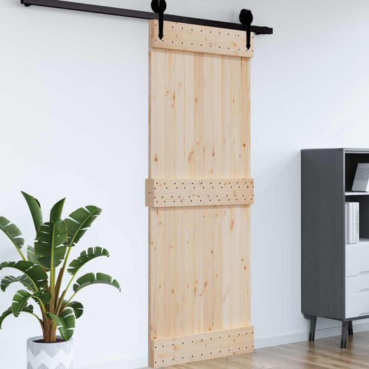 Dør NARVIK Naturlig 95 x 210 cm Massiv Furu Tre