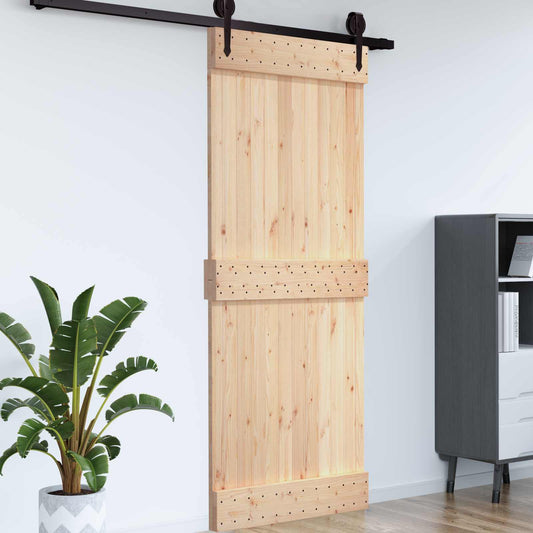 Dør NARVIK Naturlig 100 x 210 cm Massiv Furu Tre