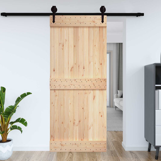 Dør NARVIK Naturlig 100 x 210 cm Massiv Furu Tre