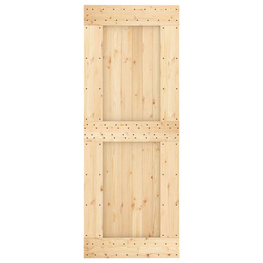 Dør NARVIK Naturlig 80 x 210 cm Massiv Furu Tre