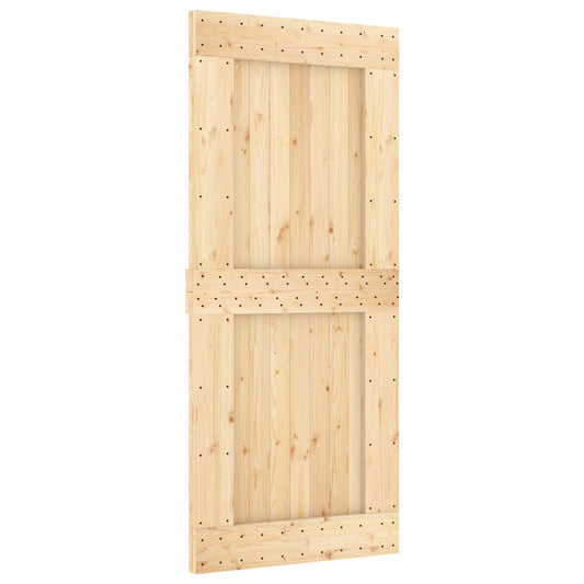 Dør NARVIK Naturlig 90 x 210 cm Massiv Furu Tre
