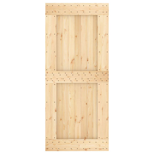 Dør NARVIK Naturlig 90 x 210 cm Massiv Furu Tre