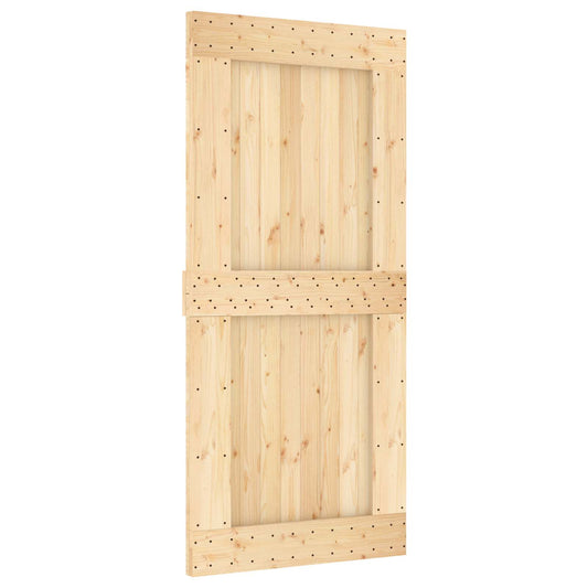 Dør NARVIK Naturlig 95 x 210 cm Massiv Furu Tre
