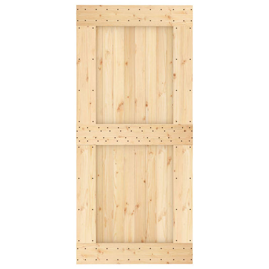 Dør NARVIK Naturlig 95 x 210 cm Massiv Furu Tre