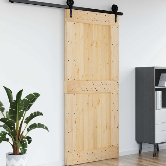 Dør NARVIK Naturlig 100 x 210 cm Massiv Furu Tre
