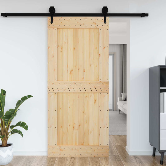 Dør NARVIK Naturlig 100 x 210 cm Massiv Furu Tre