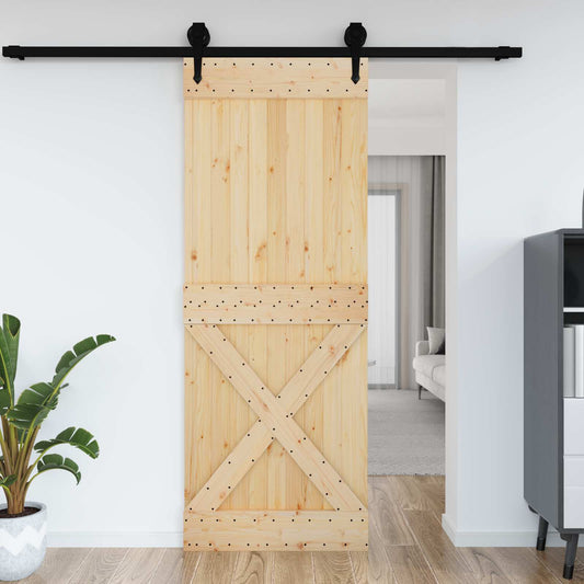Dør NARVIK Naturlig 85 x 210 cm Massiv Furu Tre