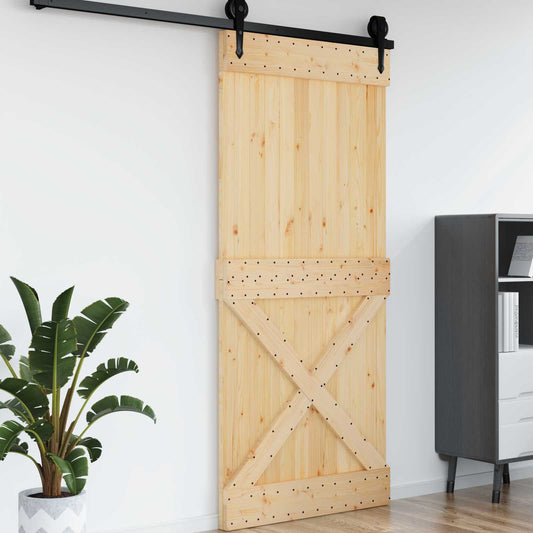 Dør NARVIK Naturlig 100 x 210 cm Massiv Furu Tre