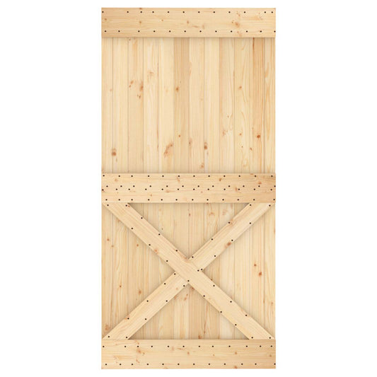 Dør NARVIK Naturlig 100 x 210 cm Massiv Furu Tre
