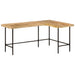 Skrivebord 165x110x77 cm heltre mango og jern