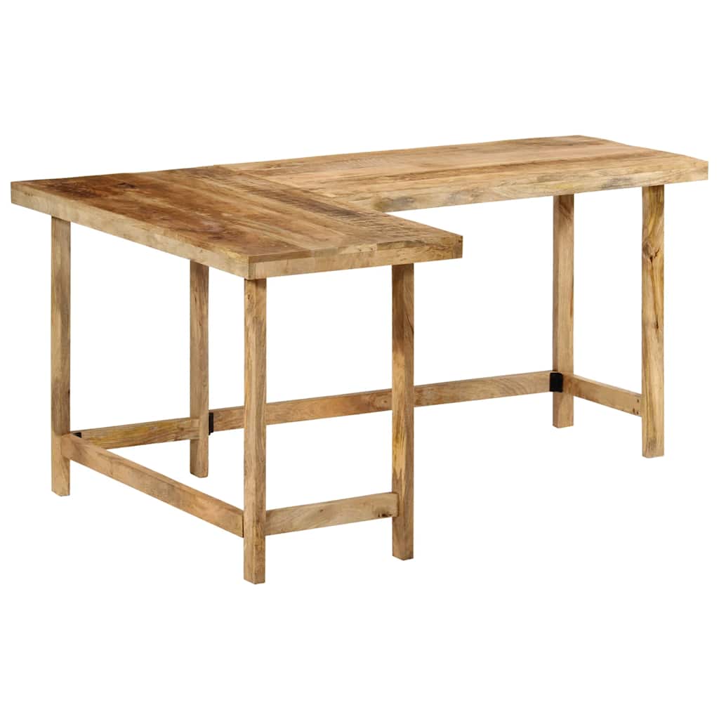 Skrivebord 165x110x75 cm heltre mango