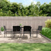 Hagestoler 6 stk svart 54x62,5x89 cm polyrotting