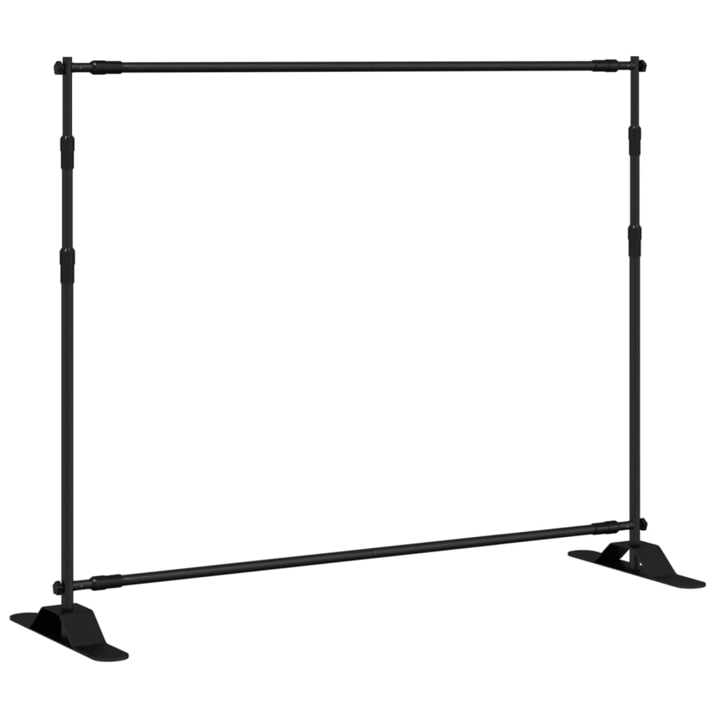 Bakgrunnsstativer 2 stk svart 254x243 cm stål