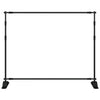 Bakgrunnsstativer 2 stk svart 254x243 cm stål